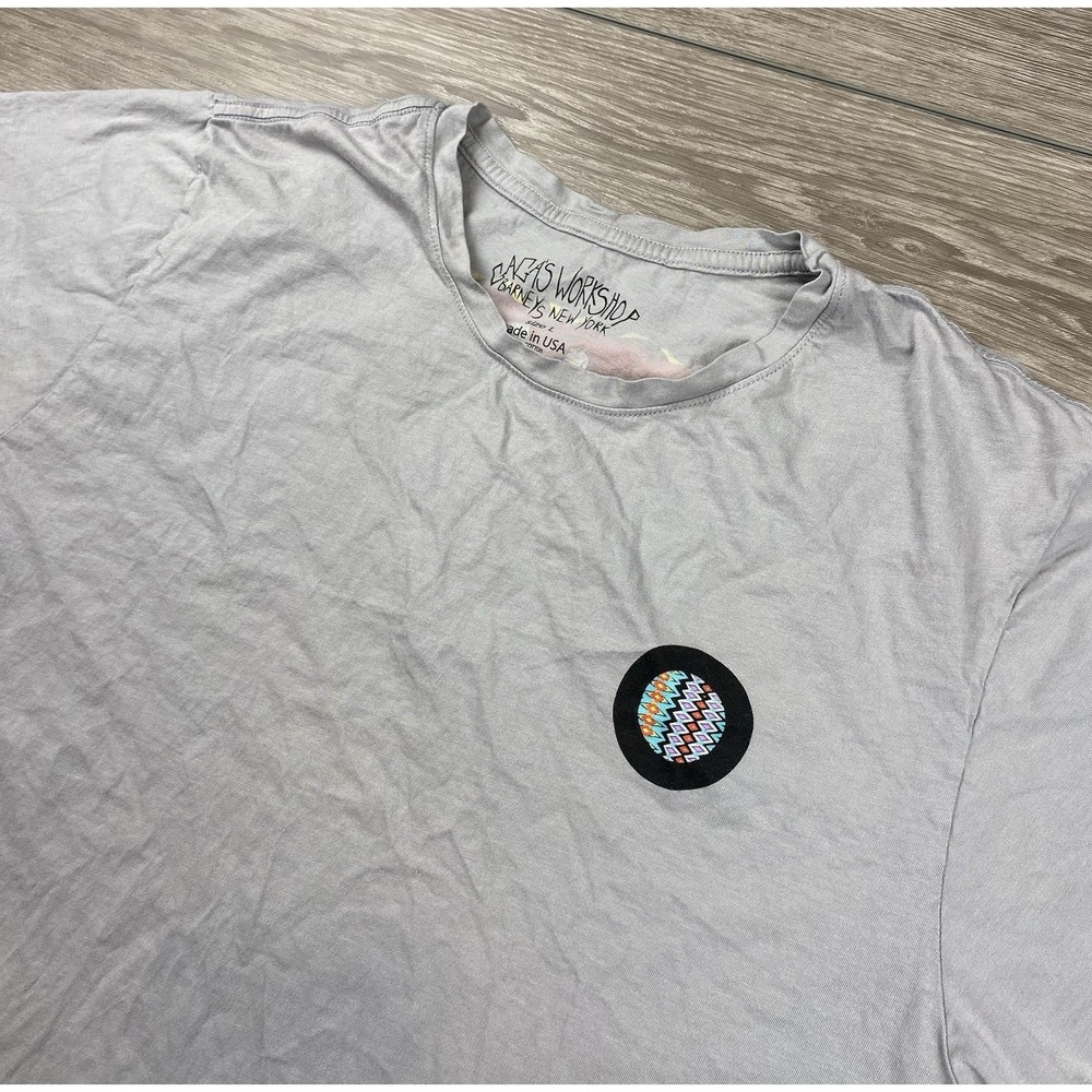 Lady Gaga Women's Gaga's Workshop Barney's New York Logo T Shirt Grey Size Large